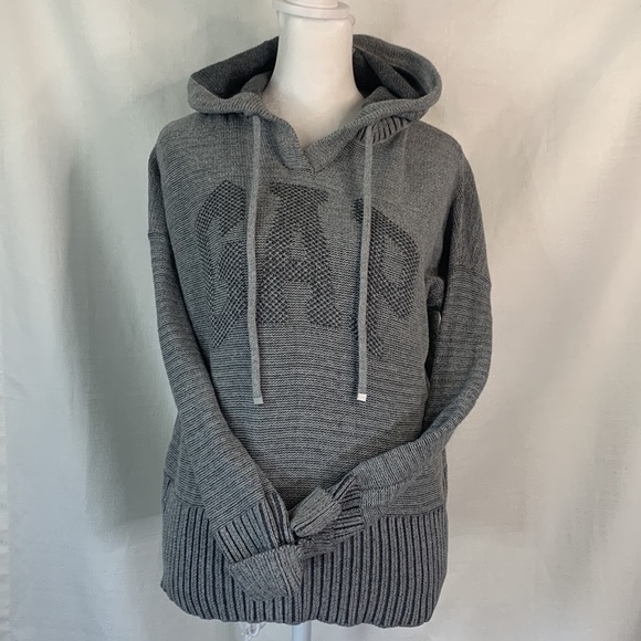 GAP Branded Gray Hooded Sweater - Picture 5 of 16